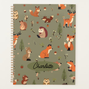 Boho Woodland Personalized Planner