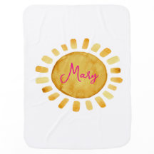 Boho Yellow Sun Personalized Name