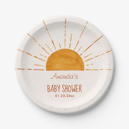  Boho Yellow Sunshine Baby Shower