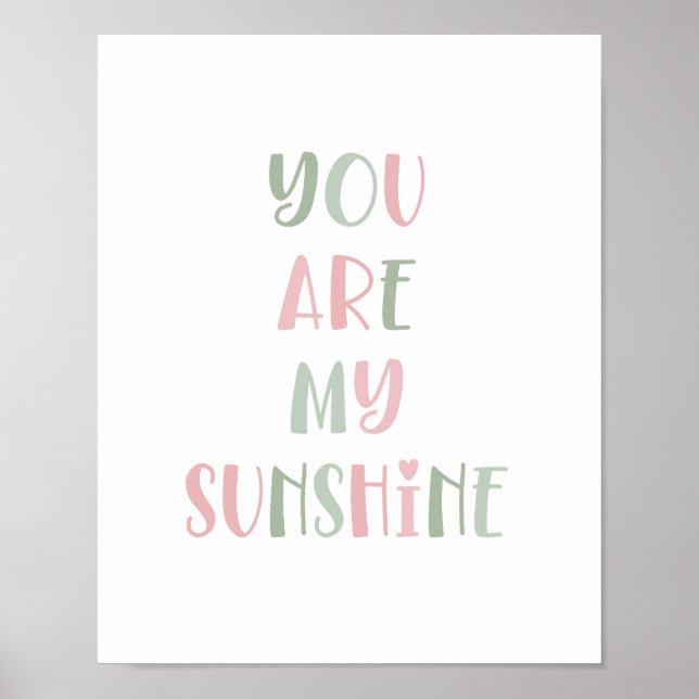 Boho You Are My Sunshine Kids Decor (Front)