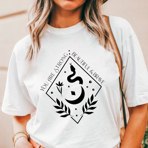 Boho You Are Stronger Than You Think Snake Tri_Blend Shirt