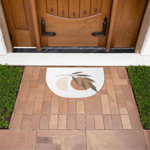 Boho Zen Minimalist Botanical Doormat