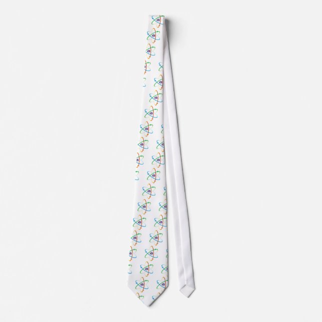 Bohr Atomic Model Neck Tie (Front)