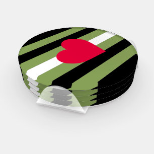 Boi Pride Flag Coaster Set