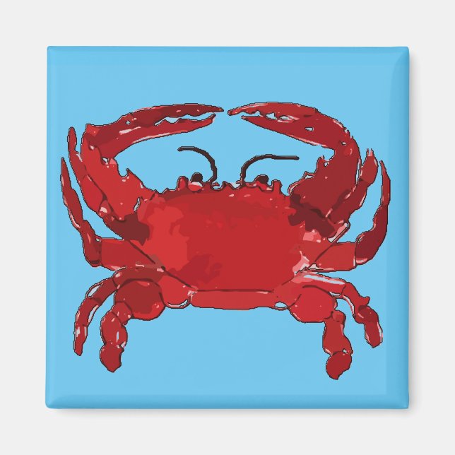Boiled Blue Crab, Maryland, Louisiana, Delaware Magnet (Front)