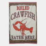 Boiled Crawfish Eaten Here And Towel at Zazzle
