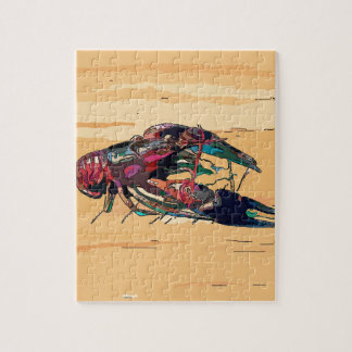 Boiled Crawfish on Wood Jigsaw Puzzle