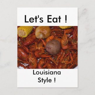 boiled crawfish postcard