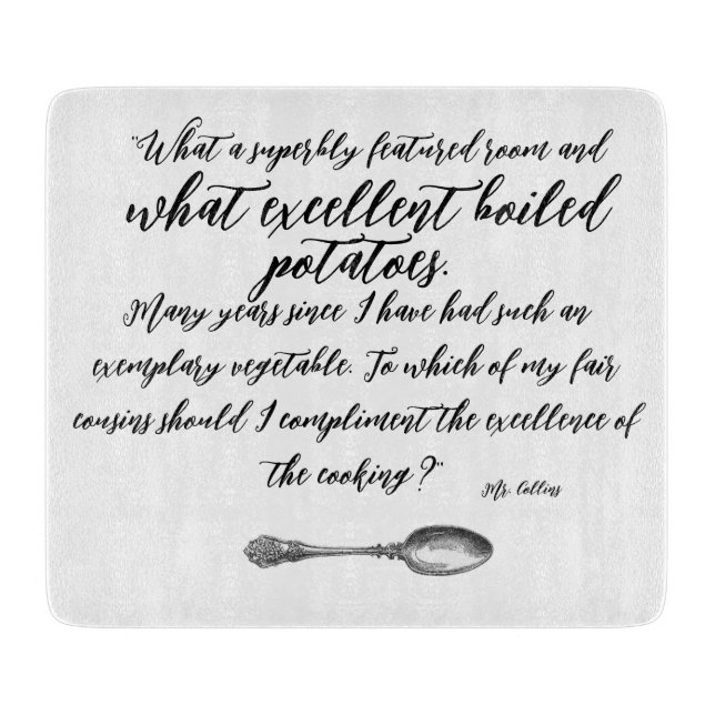 Boiled Potatoes Cutting Board (Front)