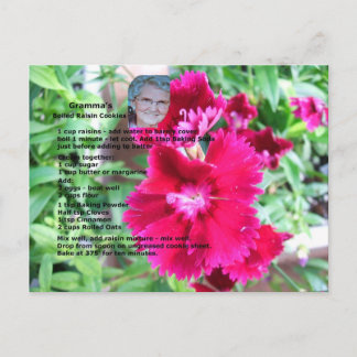 Boiled Raisin Cookie Recipe Postcard