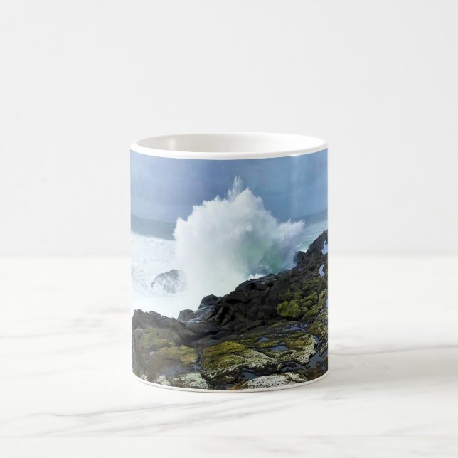 Boiler Bay State Wayside, Depoe Bay, Oregon Coffee Mug (Center)