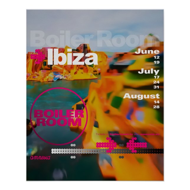 Boiler Room - Amnesia Ibiza Poster (Front)