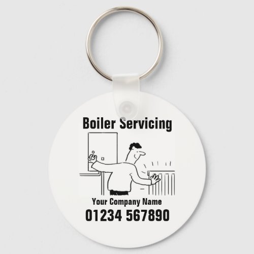 Boiler Servicing Contact Details Keychain