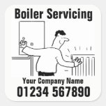 Boiler Servicing Square Sticker