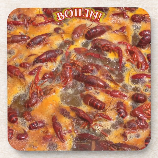 Boilin Crawfish Coaster (Front)