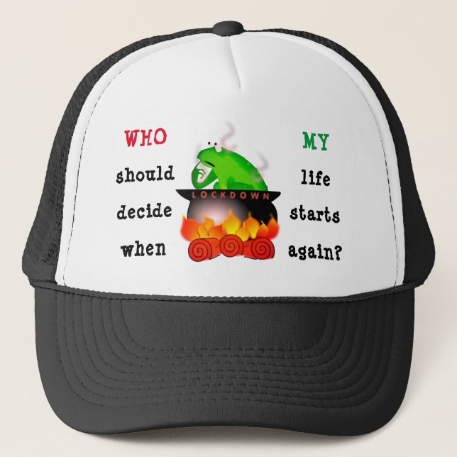 Boiling frog Trucker Hat (Front)
