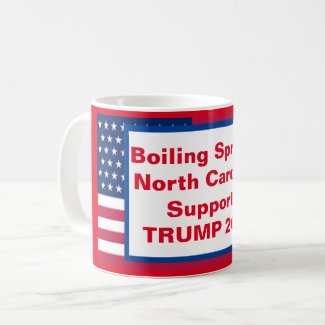 Boiling Springs North Carolina Supports TRUMP 2024 Coffee Mug