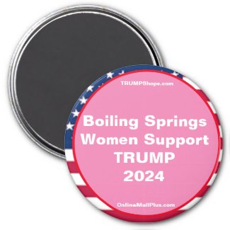 Boiling Springs Women Support TRUMP 2024 Fridge Magnet