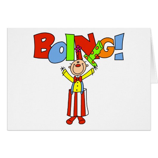 Boing Clown Cards (Front Horizontal)
