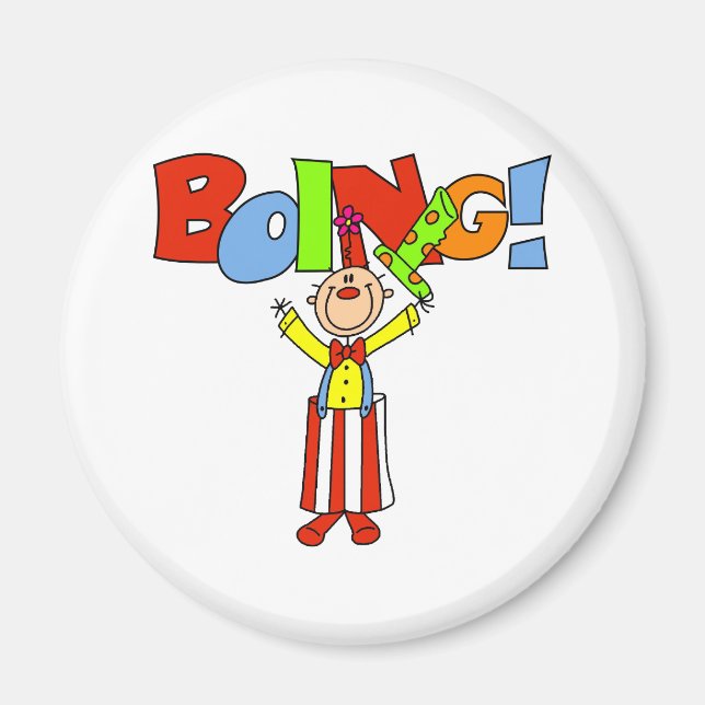 Boing Clown Magnet (Front)