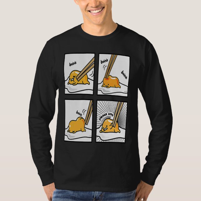 Boink Egg Yolk Please Stop Cute Lazy Sleepy Egg Fo T-Shirt (Front)