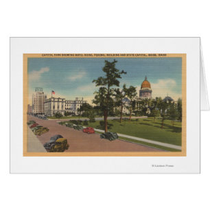 Boise, ID - View of Capital Park & Surrounding Cards