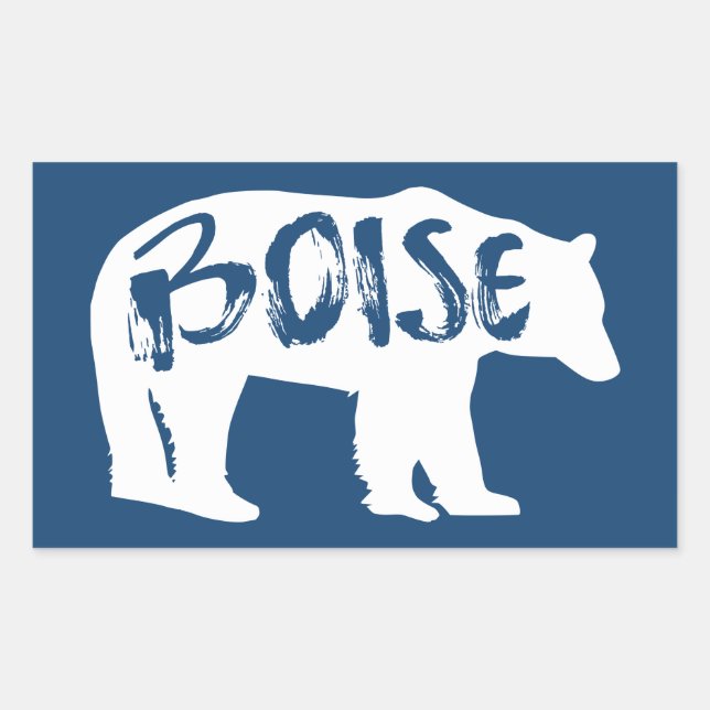 Boise Idaho Bear Rectangular Sticker (Front)