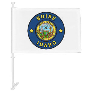 Boise Idaho Car Flag