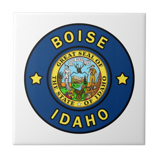 Boise Idaho Ceramic Tile (Front)