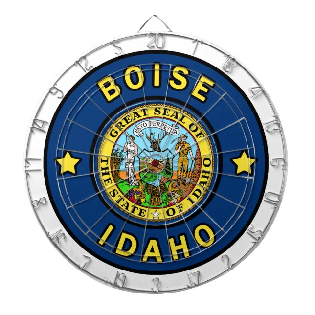 Boise Idaho Dart Board (Front)