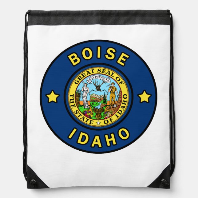 Boise Idaho Drawstring Bag (Front)