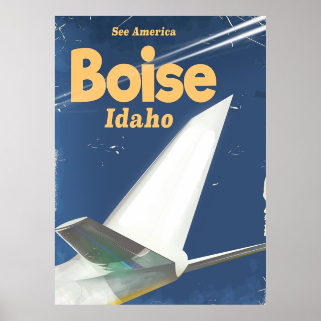 Boise Idaho flight poster (Front)