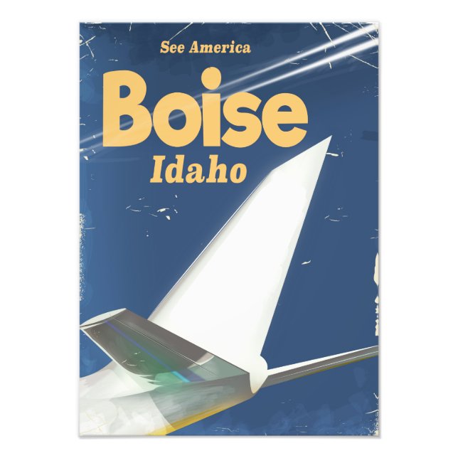 Boise Idaho flight poster (Front)