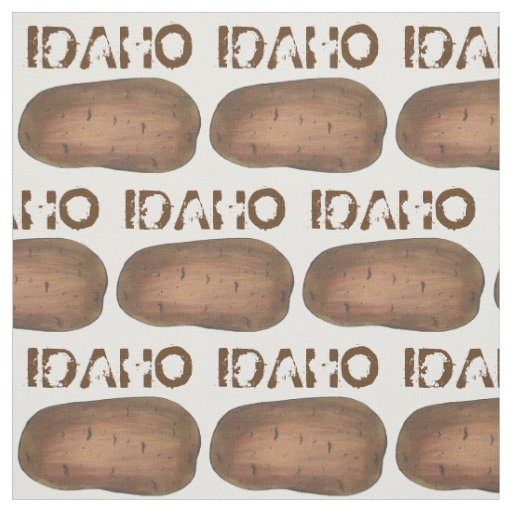Boise Idaho ID Potato Brown Potatoes Spuds Food Fabric