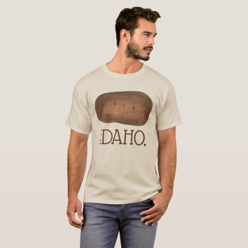 Boise Idaho ID Potato Brown Potatoes Spuds T_Shirt