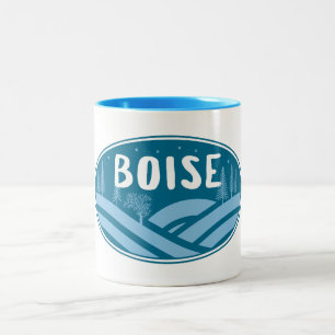 Boise Idaho Outdoors Two-Tone Coffee Mug