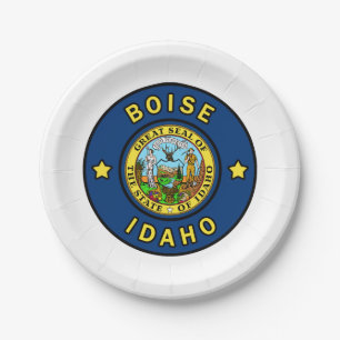Boise Idaho Paper Plates