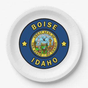 Boise Idaho Paper Plates