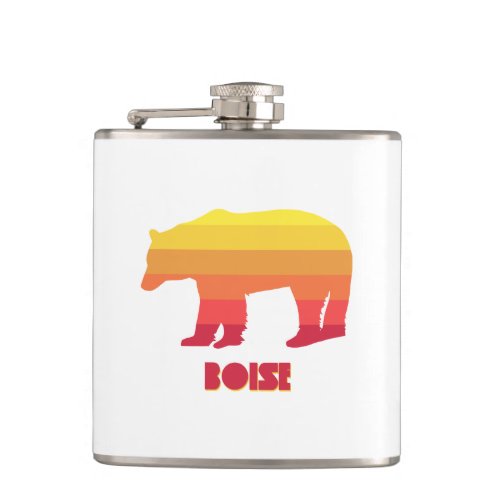 Boise Idaho Rainbow Bear Flask