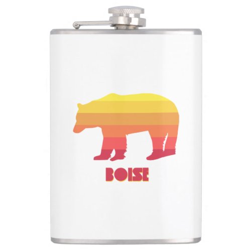 Boise Idaho Rainbow Bear Flask