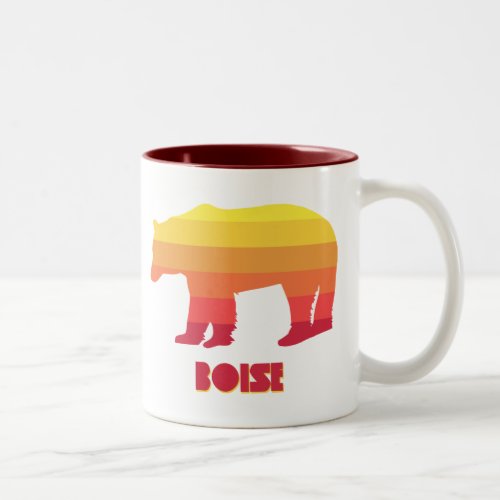 Boise Idaho Rainbow Bear Two_Tone Coffee Mug