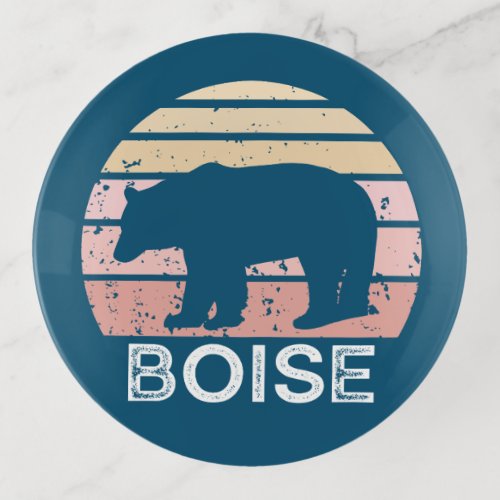 Boise Idaho Retro Bear Trinket Tray