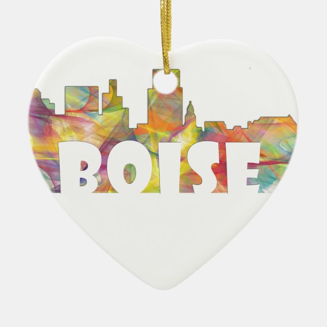 BOISE IDAHO SKYLINE MCLR2 CERAMIC ORNAMENT (Front)