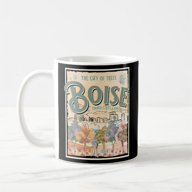Boise Idaho State Capital City Of Trees Coffee Mug (Left)