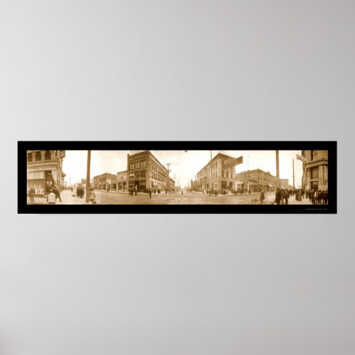 Boise Idaho Street Photo 1907 Poster