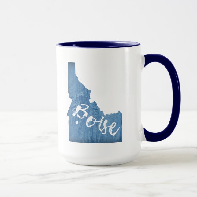 Boise, Idaho Wood Grain Mug (Right)
