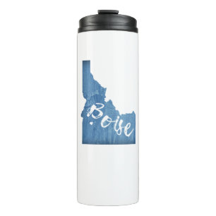 Boise, Idaho Wood Grain Thermal Tumbler