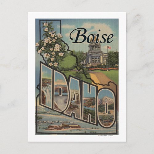 Boise IdahoLarge Letter ScenesBoise ID Postcard
