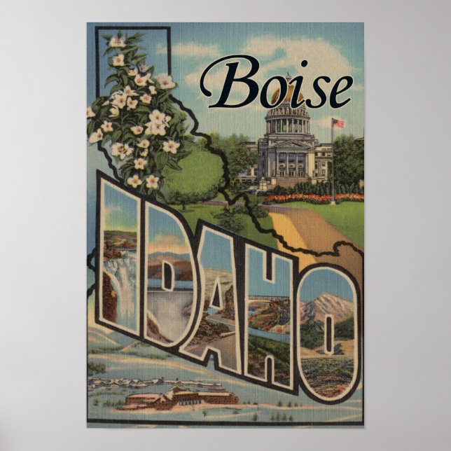 Boise, IdahoLarge Letter ScenesBoise Poster (Front)
