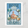 Boise, IdahoScenic Travel Poster Postcard